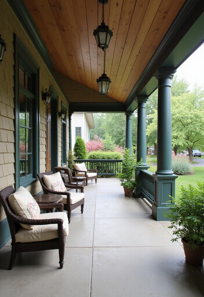 21 Trendy Porch Ceiling Designs That'll Transform Your Outdoor Space! - 5. Tongue and Groove