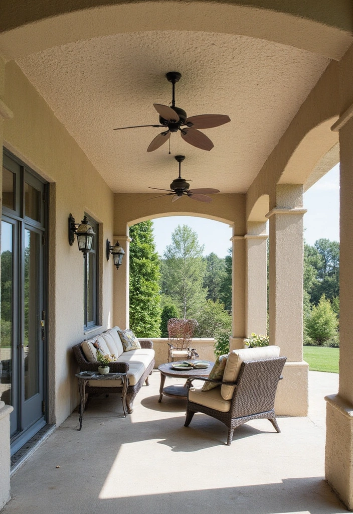 21 Trendy Porch Ceiling Designs That'll Transform Your Outdoor Space! - 7. Textured Finishes