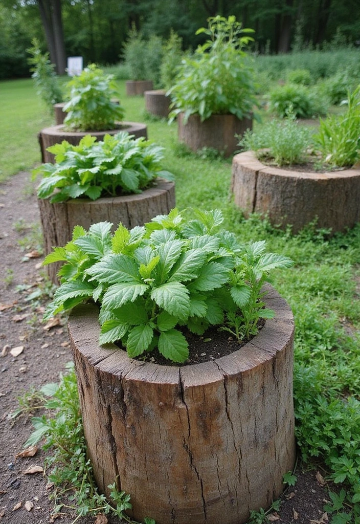 22 Brilliant Tree Stump Landscaping Ideas for a Jaw-Dropping Yard (Wait Until You See #17!) - 15. Elevated Garden Beds