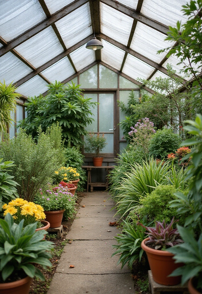 22 Genius Garden Greenhouse Ideas That Will Make Your Plants Thrive Like Never Before! - 12. Greenhouse with Native Plants