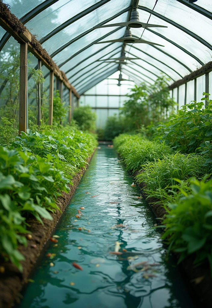 22 Genius Garden Greenhouse Ideas That Will Make Your Plants Thrive Like Never Before! - 17. Greenhouse with Aquaponics Systems