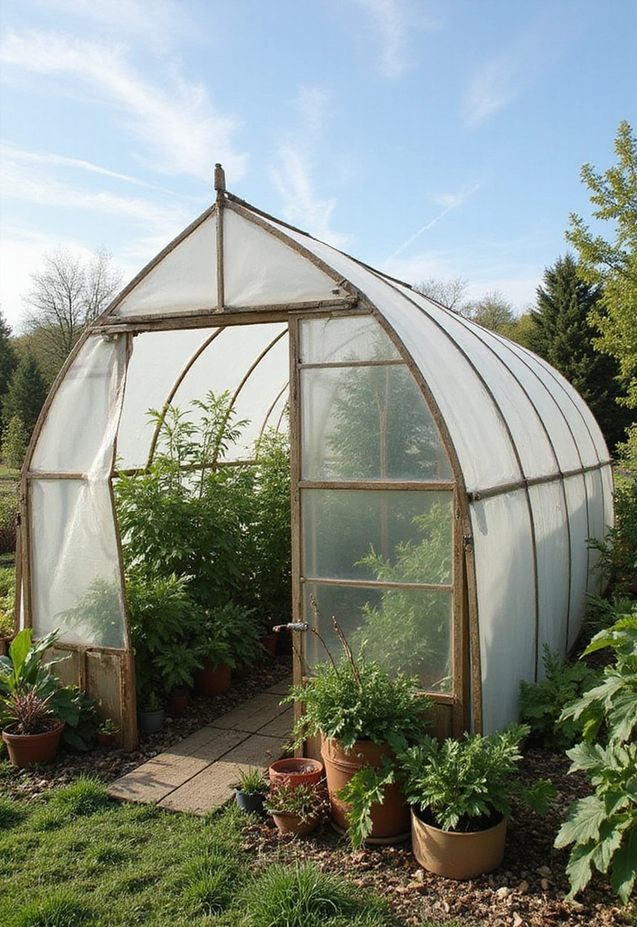 22 Genius Garden Greenhouse Ideas That Will Make Your Plants Thrive Like Never Before! - 7. Hybrid Greenhouses for All Seasons