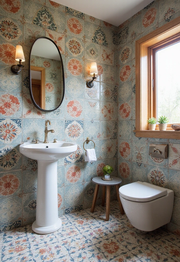 22 Modern Bathroom Ideas That Will Make You Feel Like You’re in a Spa (Don’t Miss #3!) - 10. Creative Tile Patterns