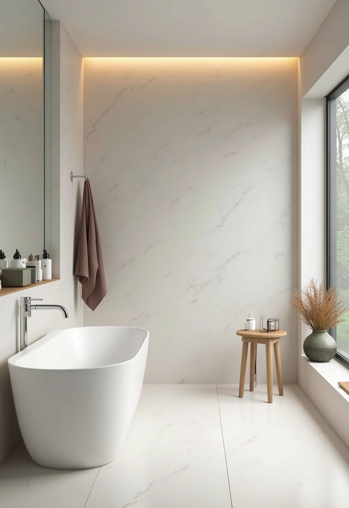 22 Modern Bathroom Ideas That Will Make You Feel Like You’re in a Spa (Don’t Miss #3!) - 9. Minimalist Approach