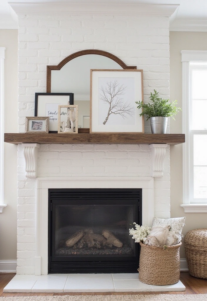 22 Modern Farmhouse Mantel Decor Ideas That Will Leave You Breathless! - 19. Unique Architectural Elements