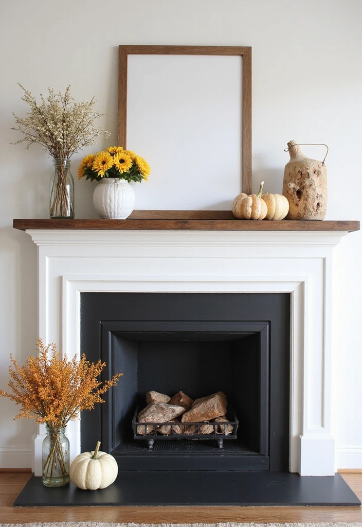 22 Modern Farmhouse Mantel Decor Ideas That Will Leave You Breathless! - 4. Seasonal Swaps