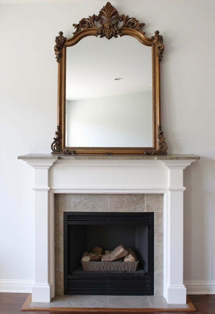 22 Modern Farmhouse Mantel Decor Ideas That Will Leave You Breathless! - 5. Statement Mirrors
