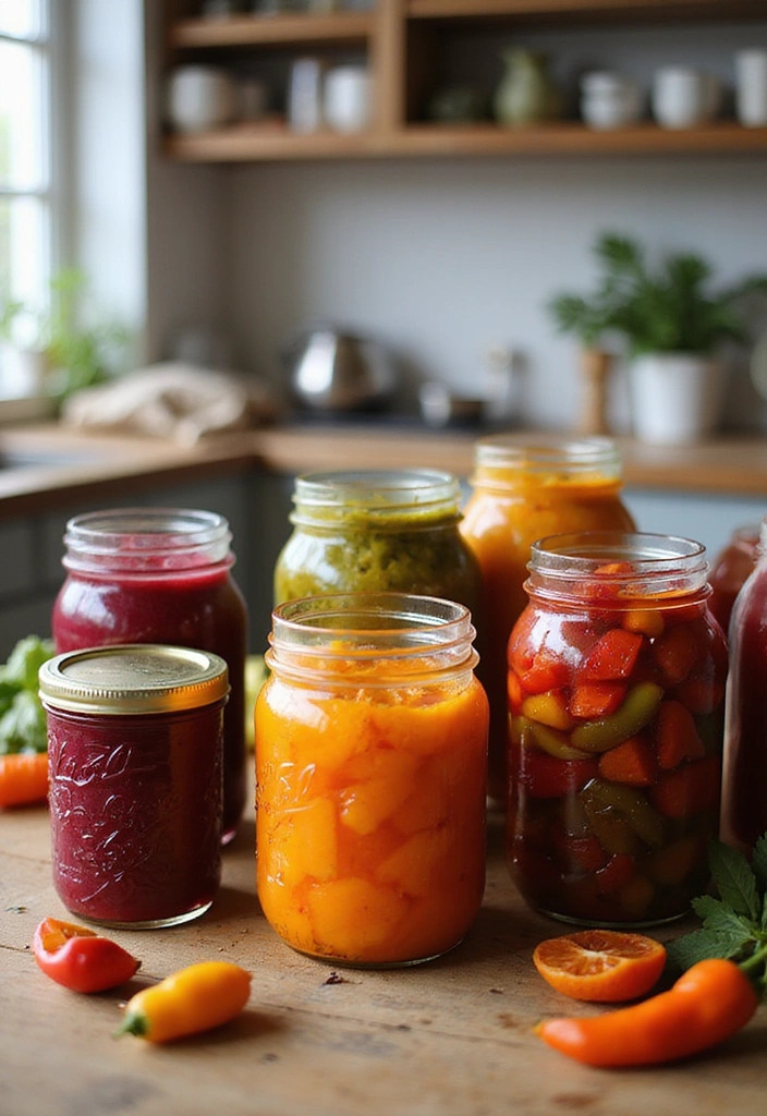 22 Urban Fall Vegetable Garden Ideas for City Dwellers (You’ll Want to Start Right Now!) - 10. Urban Canning and Preservation