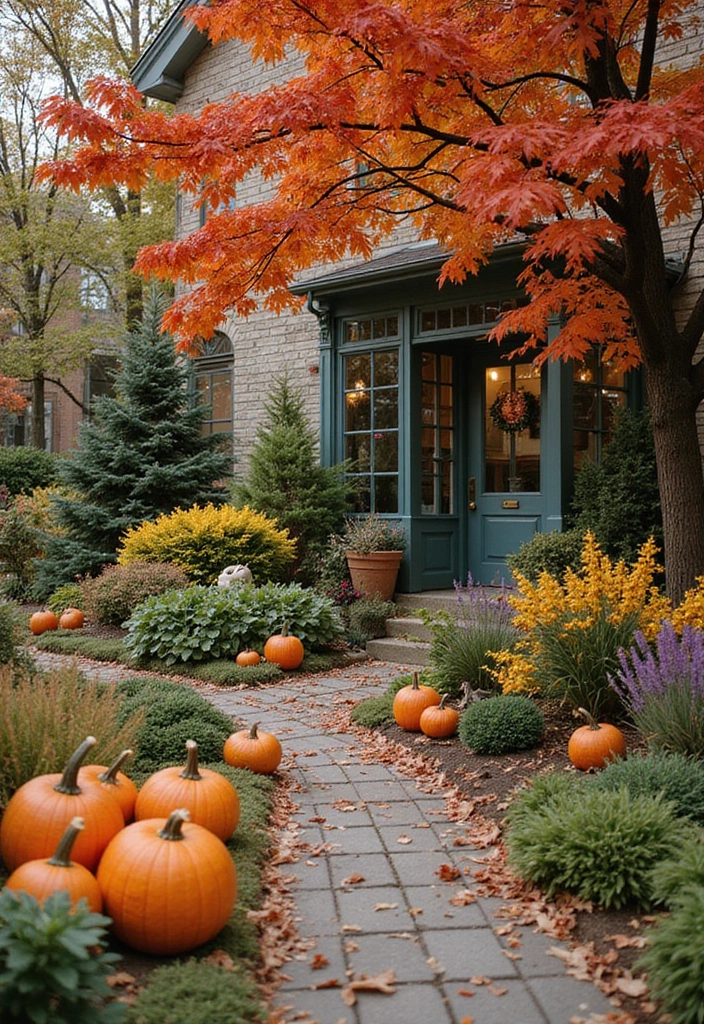 22 Urban Fall Vegetable Garden Ideas for City Dwellers (You’ll Want to Start Right Now!) - 13. Fall Garden Decorations