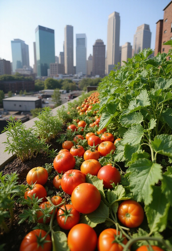 22 Urban Fall Vegetable Garden Ideas for City Dwellers (You’ll Want to Start Right Now!) - 3. Rooftop Vegetable Gardens