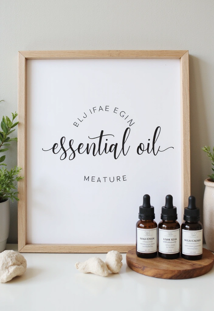 25 Bathroom Sign Ideas That Will Transform Your Space (You Won't Believe #7!) - 24. Essential Oil Signs