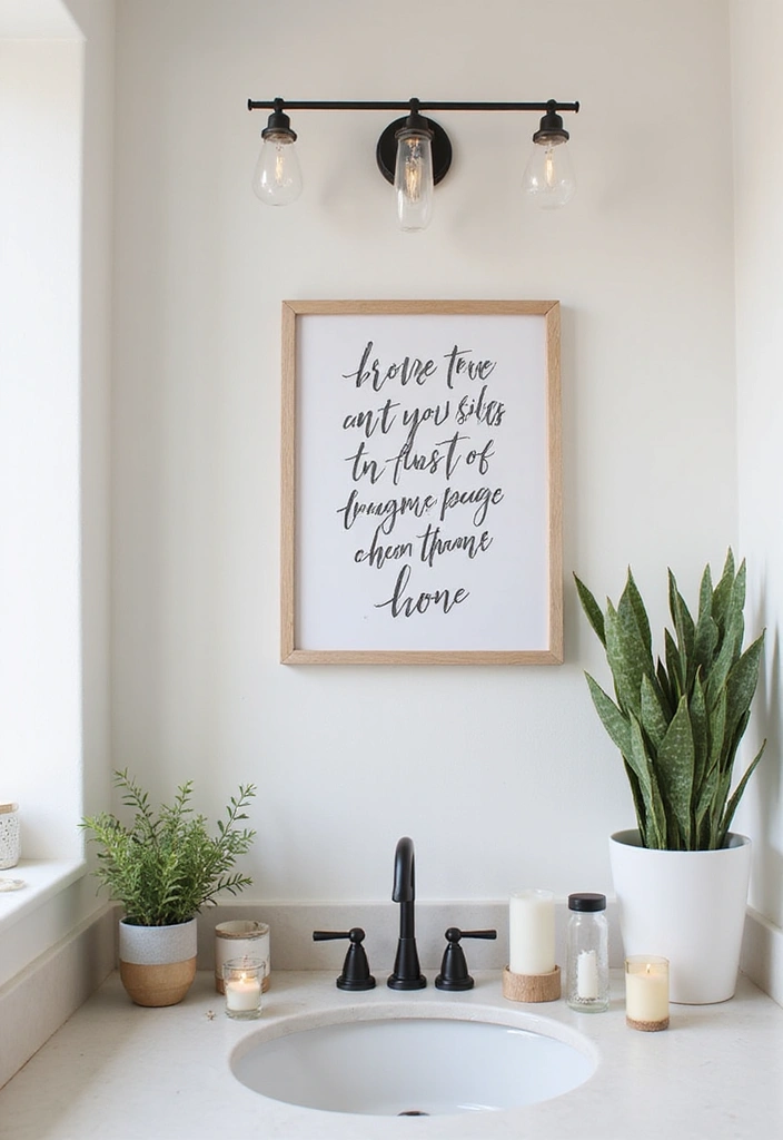 25 Bathroom Sign Ideas That Will Transform Your Space (You Won't Believe #7!) - 5. Inspirational Quotes