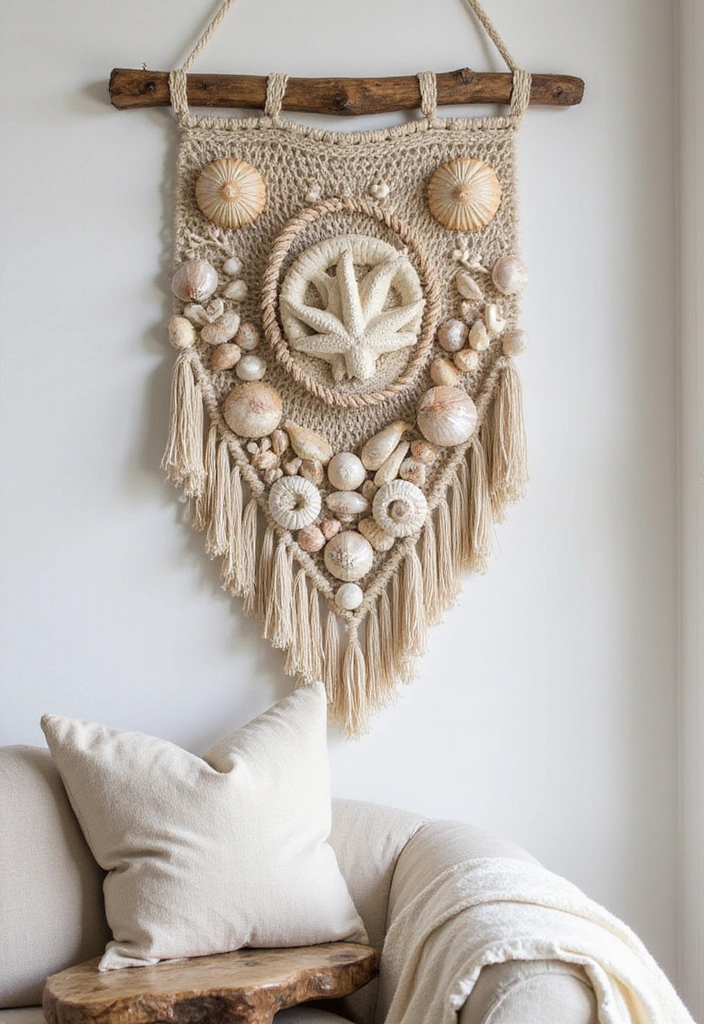 25 DIY Beach Themed Decor Projects for a Stunning Living Room Makeover! - 22. DIY Beachy Wall Hangings