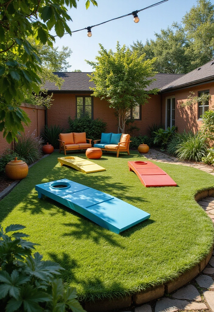 25 DIY Small Backyard Turf Ideas That Will Make You a Landscaping Pro (Don't Miss #12!) - 12. DIY Turf Platform for Games