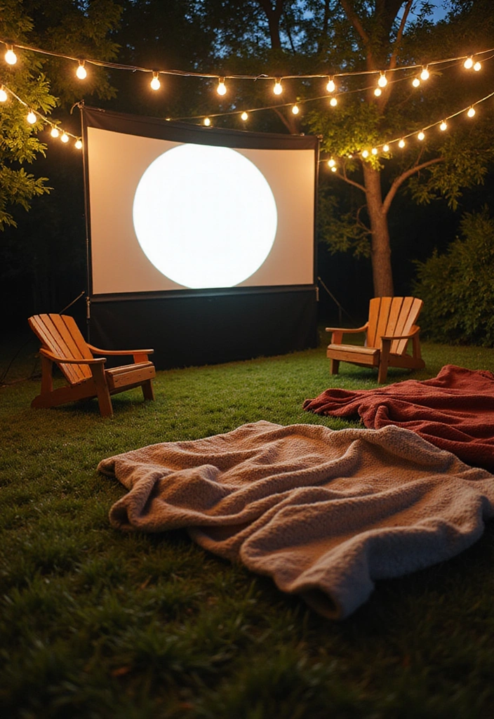 25 DIY Small Backyard Turf Ideas That Will Make You a Landscaping Pro (Don't Miss #12!) - 14. Turf Outdoor Movie Theater