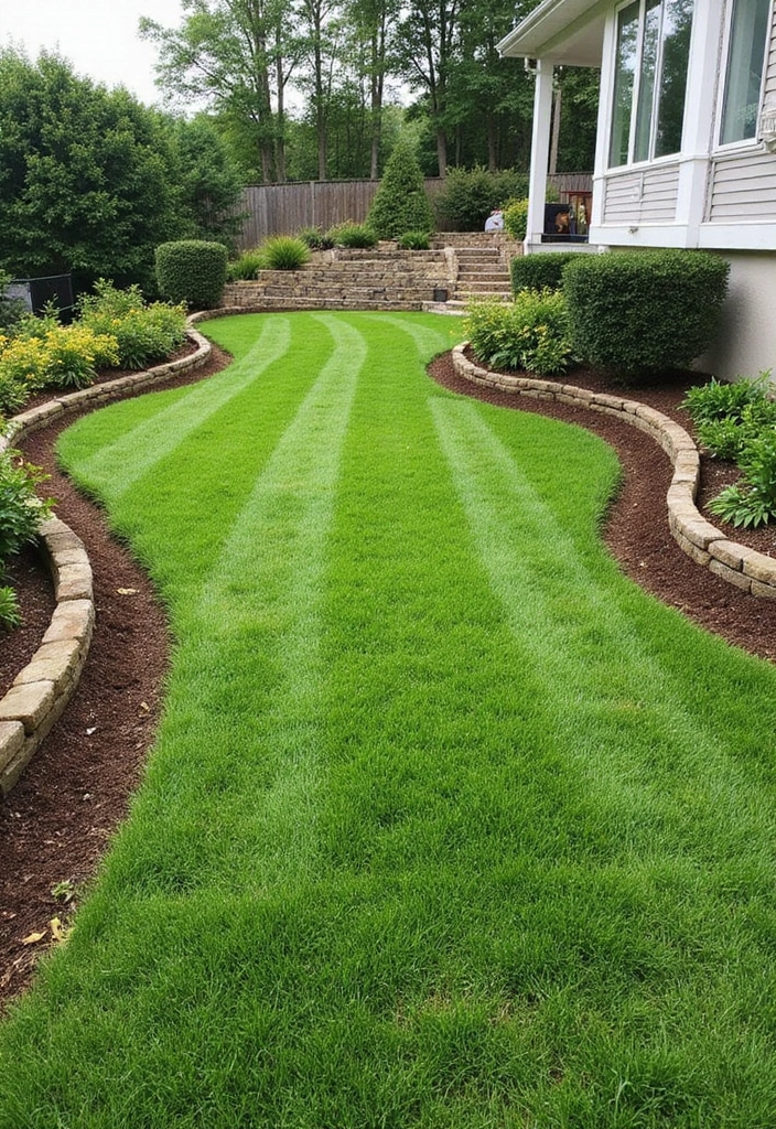 25 DIY Small Backyard Turf Ideas That Will Make You a Landscaping Pro (Don't Miss #12!) - 15. Turf Slope Stabilization