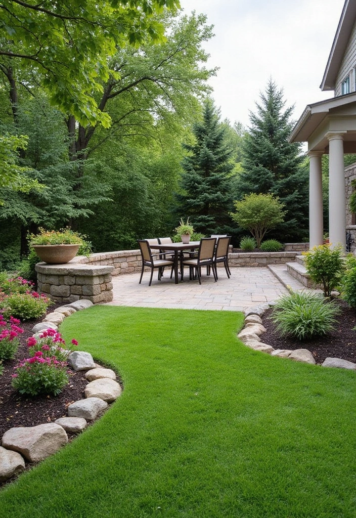 25 DIY Small Backyard Turf Ideas That Will Make You a Landscaping Pro (Don't Miss #12!) - 16. Stylish Turf Borders
