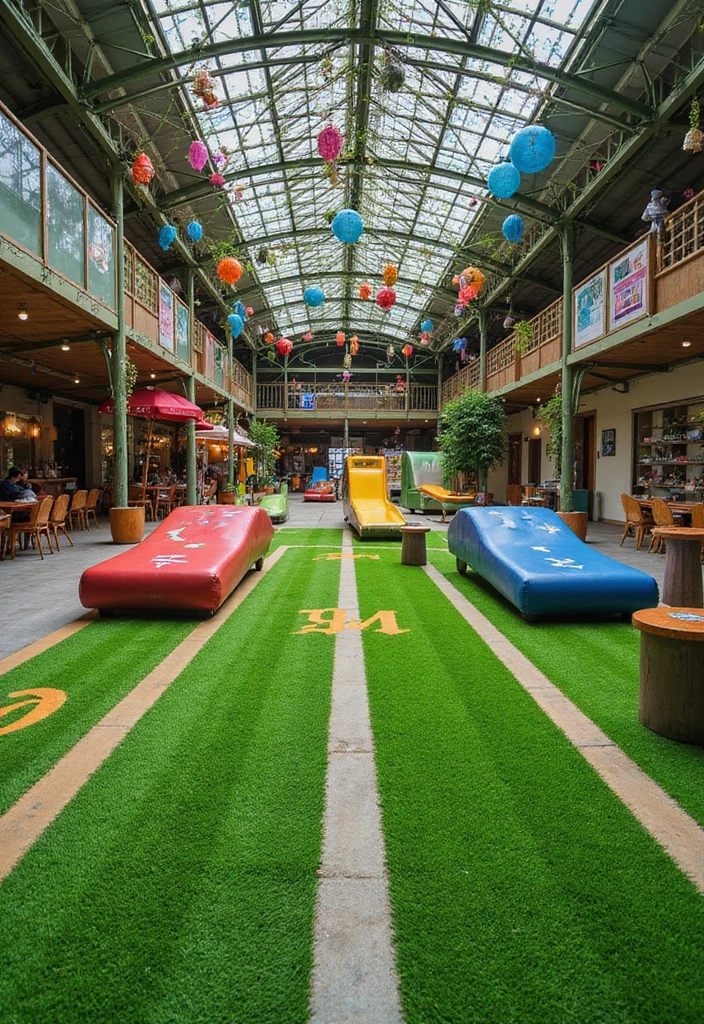 25 DIY Small Backyard Turf Ideas That Will Make You a Landscaping Pro (Don't Miss #12!) - 20. Interactive Turf Games Area