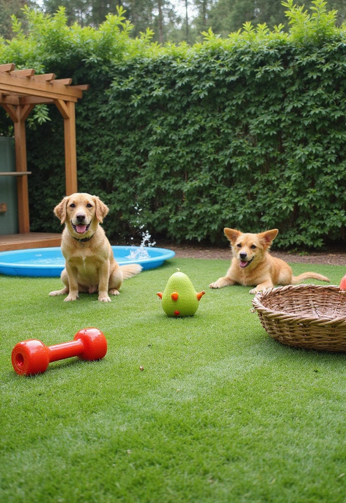 25 DIY Small Backyard Turf Ideas That Will Make You a Landscaping Pro (Don't Miss #12!) - 23. Turf for Matching Pet Areas