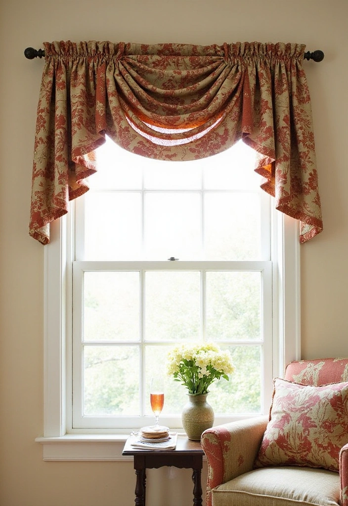 25 DIY Window Valance Ideas That Are Easier Than You Think (Watch Out for #12!) - 1. Classic Fabric Valance
