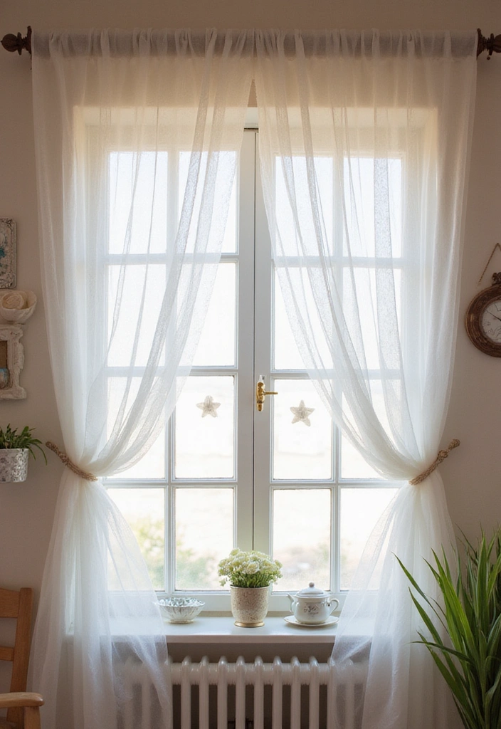 25 DIY Window Valance Ideas That Are Easier Than You Think (Watch Out for #12!) - 16. Whimsical Tulle Valance