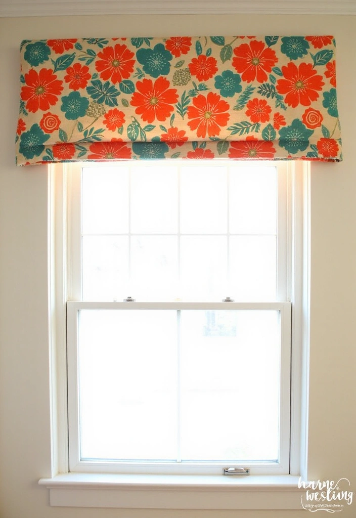 25 DIY Window Valance Ideas That Are Easier Than You Think (Watch Out for #12!) - 4. No-Sew Valance with Tape