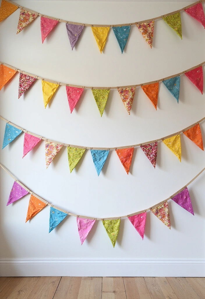 25 Festive Seasonal Wall Hanging Ideas to Celebrate Every Holiday (You Won't Believe #19!) - 1. Fabric Banner for Birthdays