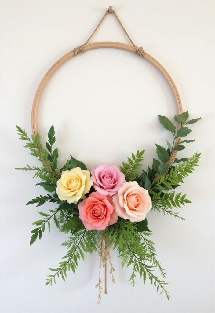 25 Festive Seasonal Wall Hanging Ideas to Celebrate Every Holiday (You Won't Believe #19!) - 5. Spring Flower Wall Hanging
