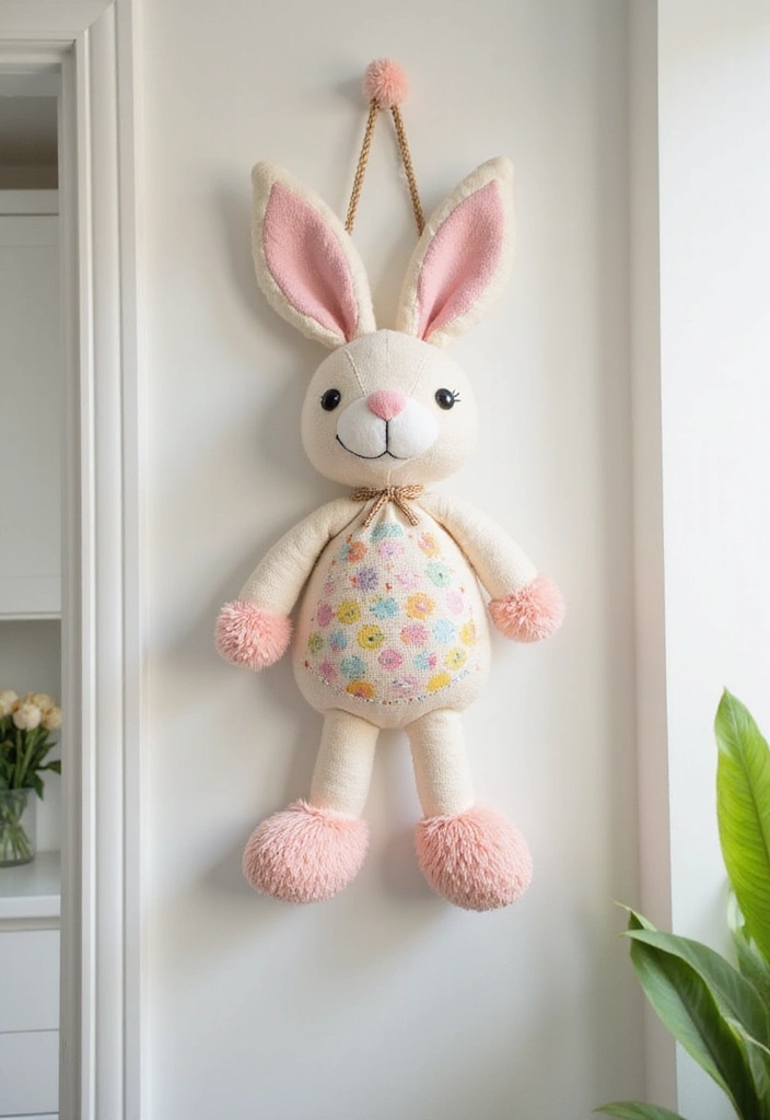 25 Festive Seasonal Wall Hanging Ideas to Celebrate Every Holiday (You Won't Believe #19!) - 9. Easter Bunny Wall Hanging