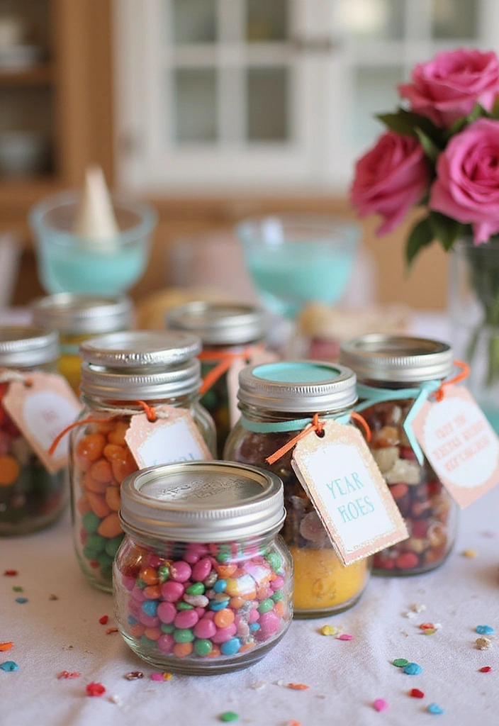 25 Genius Mason Jar Storage Ideas That Will Declutter Your Life (You Won't Believe #4!) - 19. Party Favors