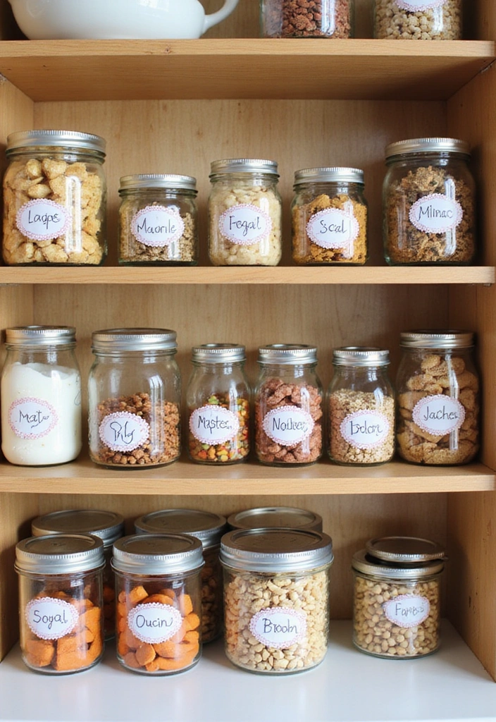 25 Genius Mason Jar Storage Ideas That Will Declutter Your Life (You Won't Believe #4!) - 7. Pet Treats Station