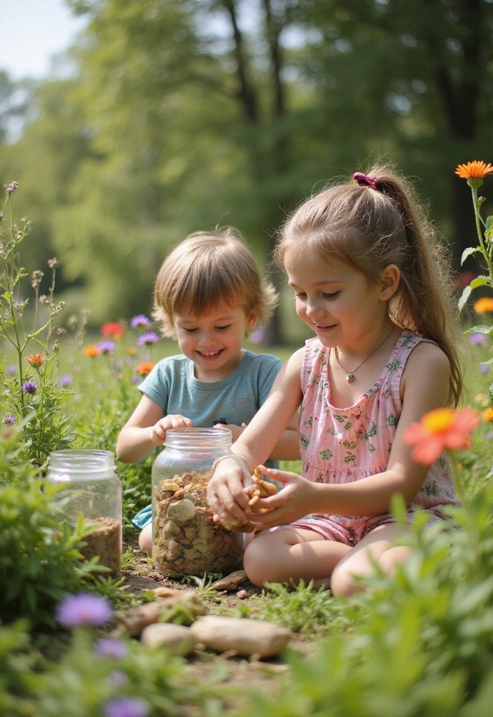 30 Easy DIY Mason Jar Crafts That Even Kids Can Do - 14. Nature Collection Jars