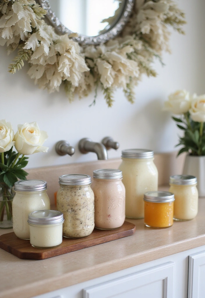 30 Easy DIY Mason Jar Crafts That Even Kids Can Do - 28. Mason Jar Soap Scrubs