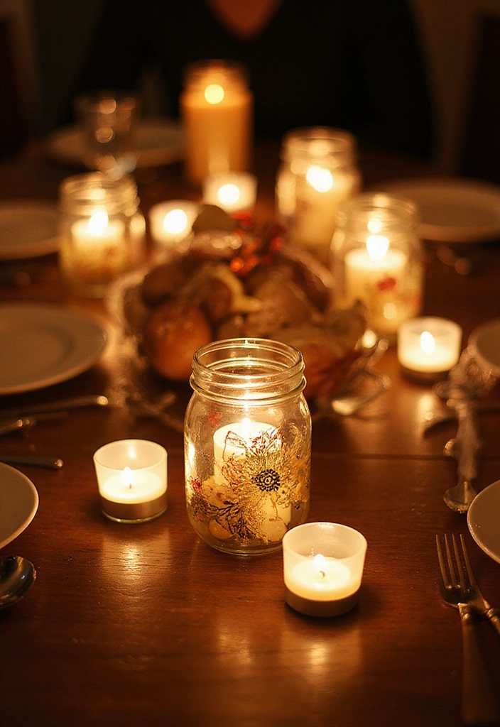 30 Easy DIY Mason Jar Crafts That Even Kids Can Do - 4. Mason Jar Candle Holders