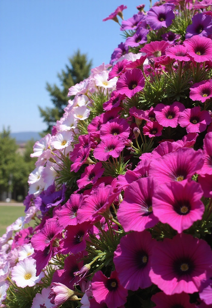 5 Self-Cleaning Flowers That Make Gardening a Breeze (No Deadheading Required!) - 1. Petunia (Wave Series)