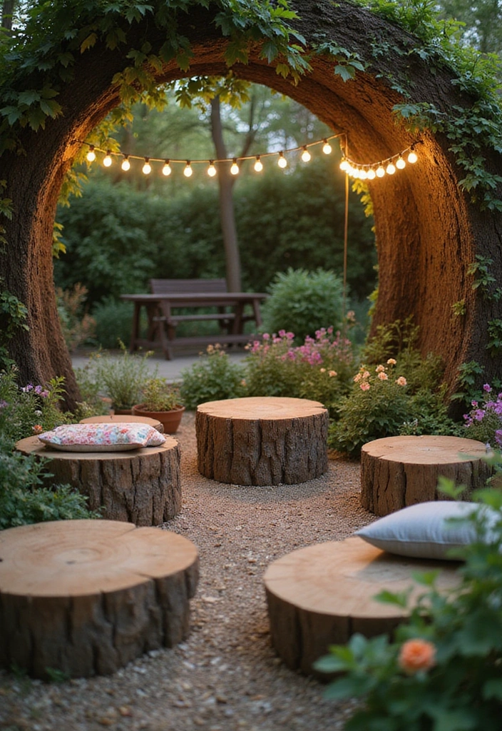 8 Amazing Tree Stump Play Area Ideas Your Kids Will Adore (and You'll Love the Low Cost!) - 2. Cozy Reading Nooks