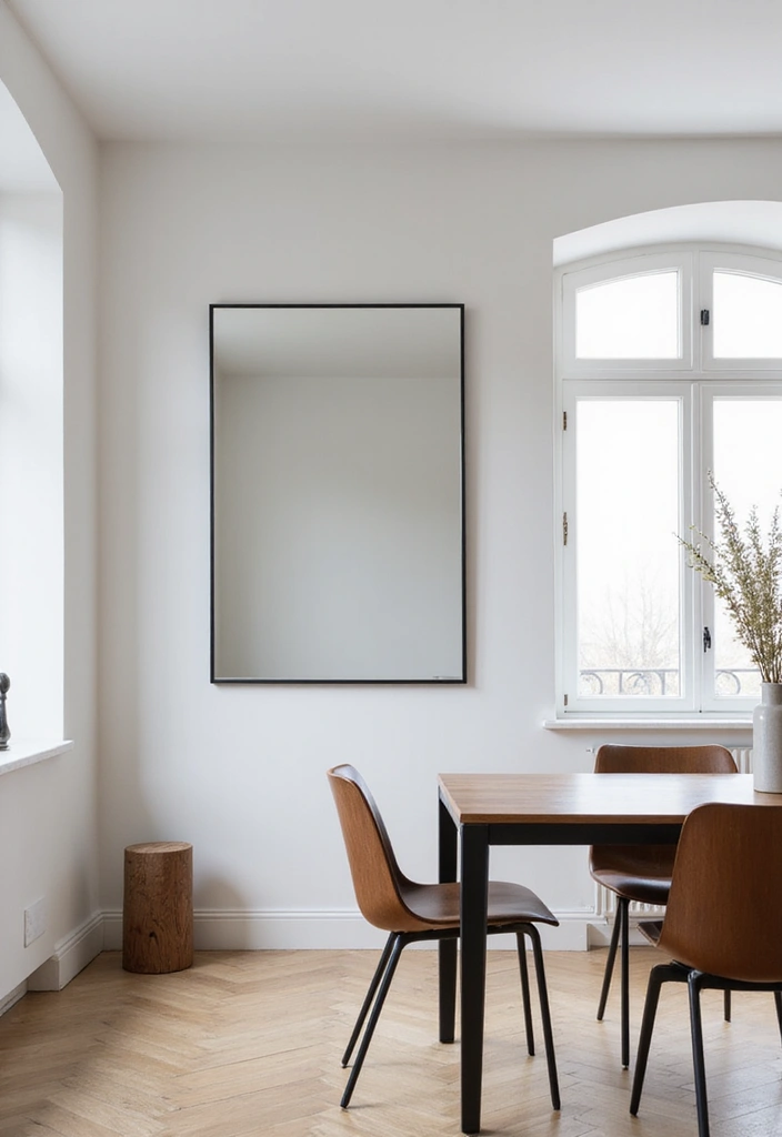 9 Minimalist Dining Room Mirror Ideas That Radiate Simplicity (Check Out #2!) - 6. Minimalist Frames