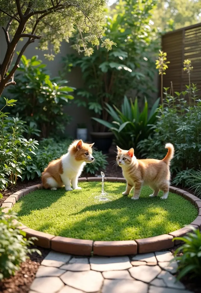 10 Adorable Small Round Garden Ideas That Prove Size Doesn’t Matter! - 5. Pet-Friendly Paradise