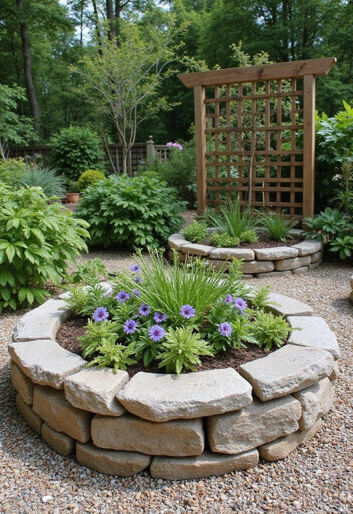 10 Adorable Small Round Garden Ideas That Prove Size Doesn’t Matter! - 6. Rustic Stone Circle