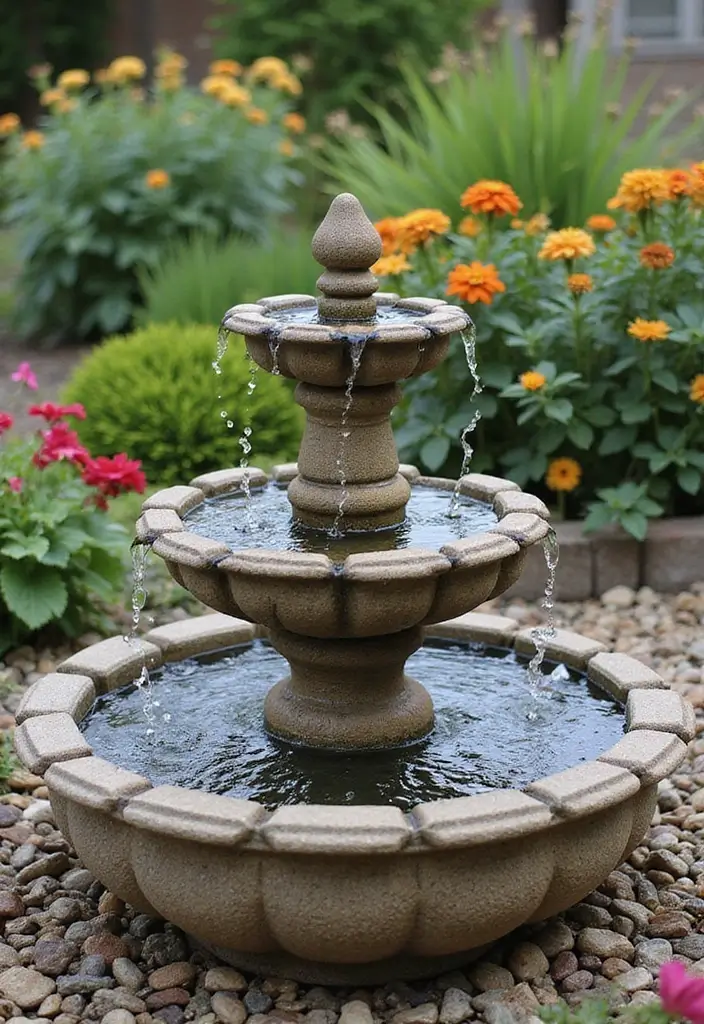 11 Gorgeous Gabion Water Feature Ideas That Will Bring Serenity to Your Garden! - 3. Gabion Fountain Feature