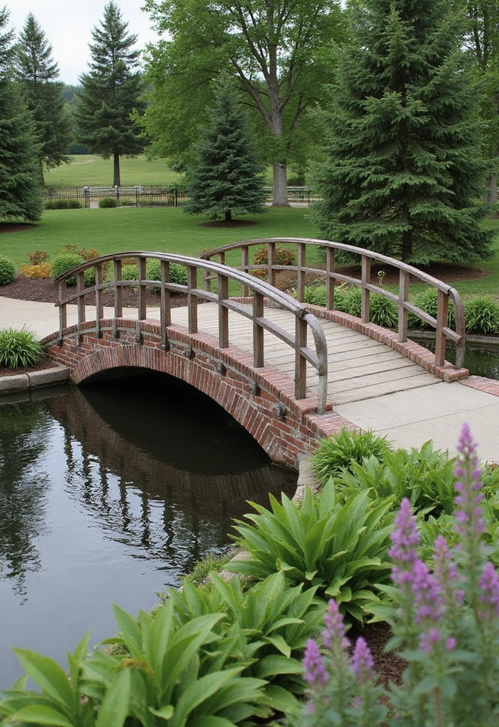 11 Gorgeous Gabion Water Feature Ideas That Will Bring Serenity to Your Garden! - 6. Gabion Water Bridge
