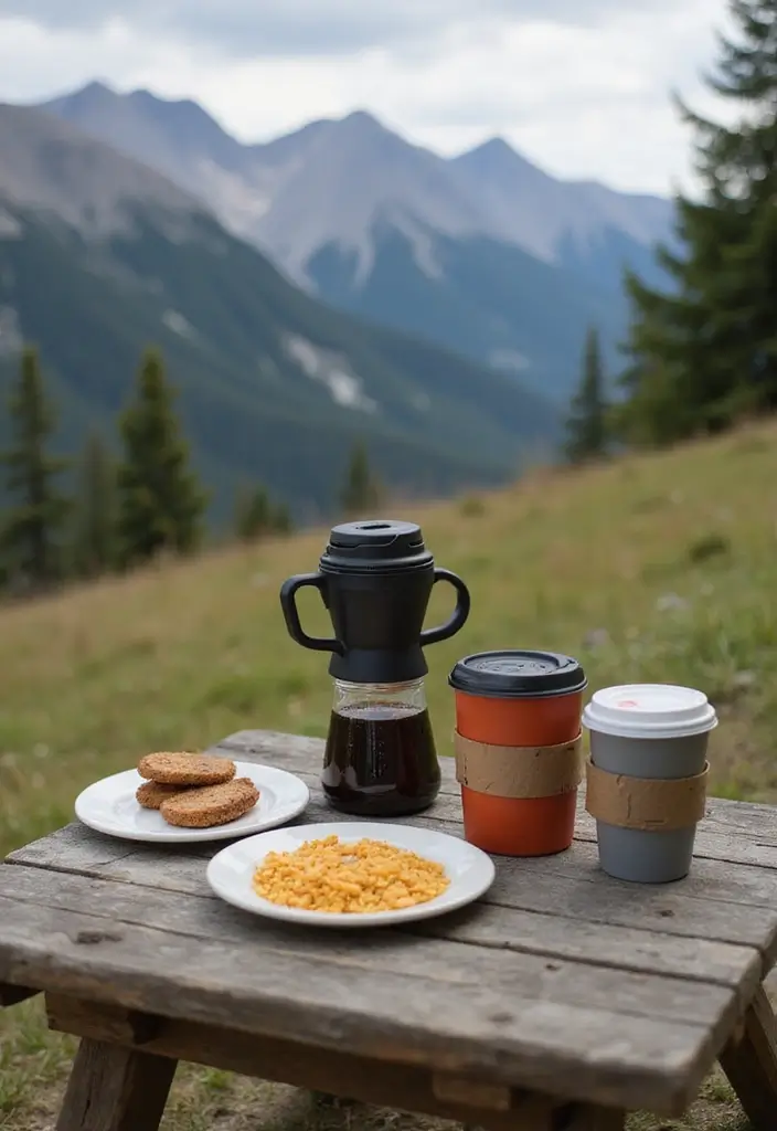 11 Outdoor Coffee Bar Ideas to Enjoy Your Brew in the Fresh Air! - 10. Adventure Ready Coffee Setup