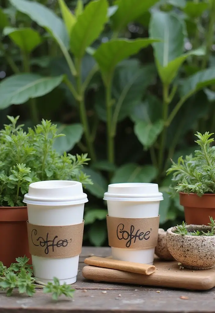 11 Outdoor Coffee Bar Ideas to Enjoy Your Brew in the Fresh Air! - 11. Eco-Friendly Outdoor Coffee Experience