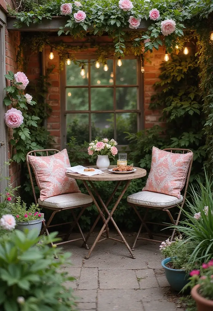 11 Outdoor Coffee Bar Ideas to Enjoy Your Brew in the Fresh Air! - 2. Cozy Garden Nook