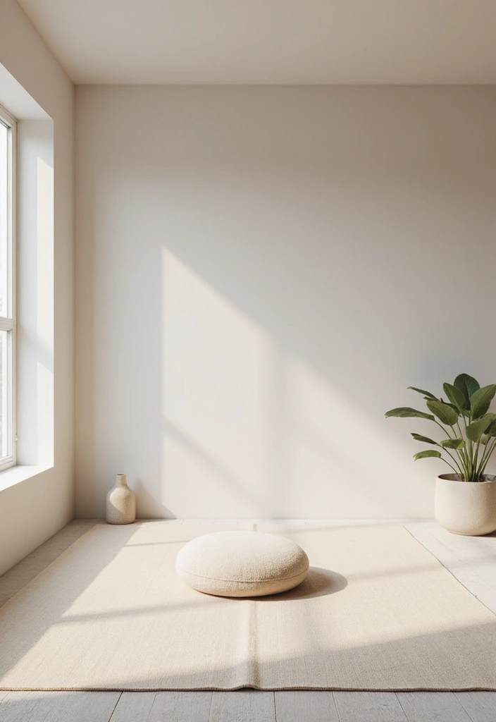 12 Mind-Blowing Meditation Room Ideas to Create Your Personal Zen Oasis (You Won't Believe #5!) - 2. Minimalist Marvel