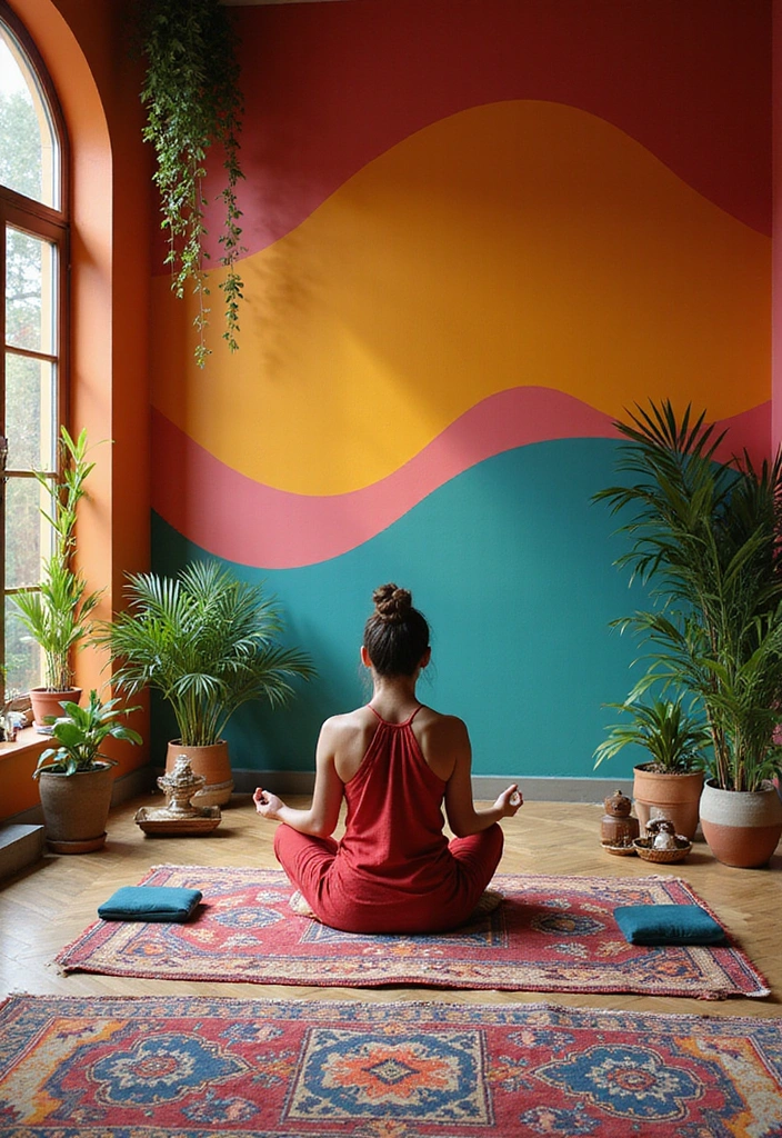 12 Mind-Blowing Meditation Room Ideas to Create Your Personal Zen Oasis (You Won't Believe #5!) - 4. Vibrant Colors