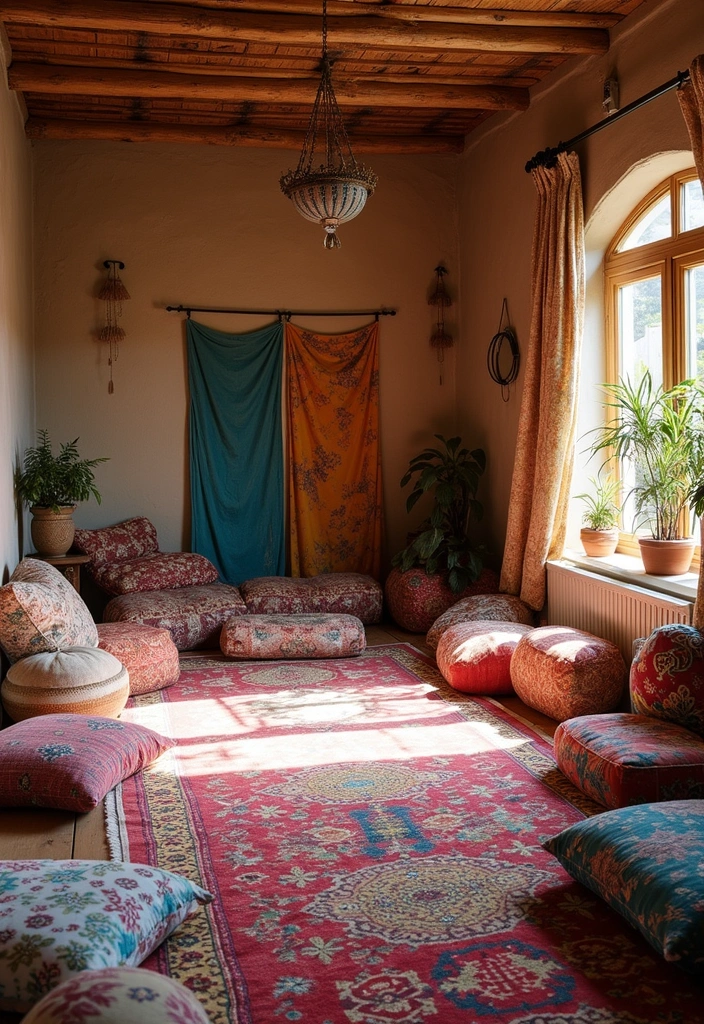 12 Mind-Blowing Meditation Room Ideas to Create Your Personal Zen Oasis (You Won't Believe #5!) - 5. Bohemian Bliss