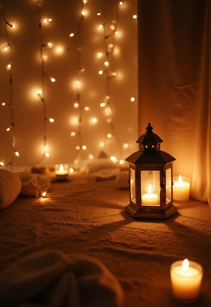 12 Mind-Blowing Meditation Room Ideas to Create Your Personal Zen Oasis (You Won't Believe #5!) - 6. Soft Lighting Sanctuary