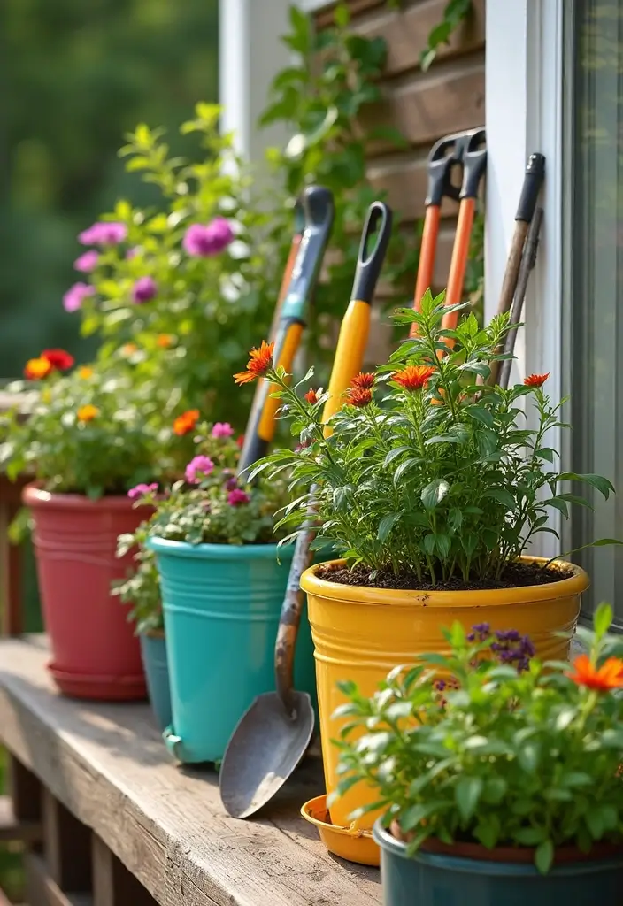 13 Deck Storage Hacks for a Stunning Outdoor Look (Wait Until You See #5!) - 7. Stylish Planters with Storage