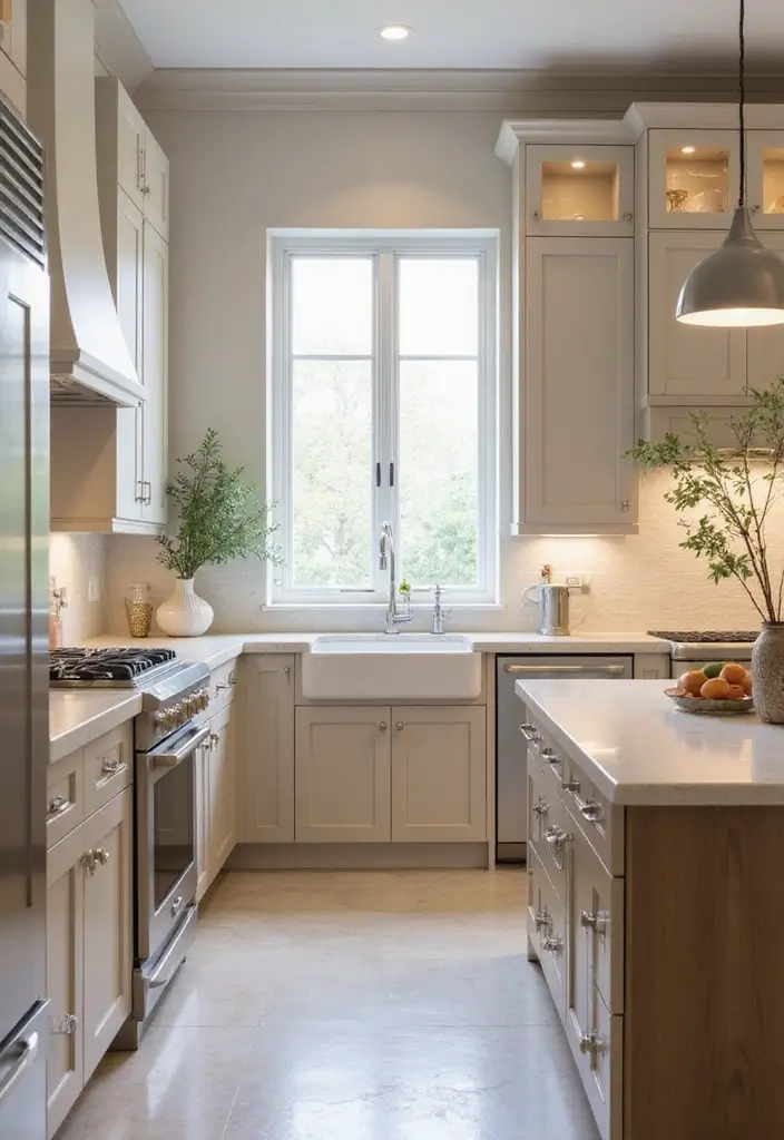 13 Elegant Kitchen Cabinet Colors That Exude Luxury (You’ll Want Them All!) - 13. Timeless Almond